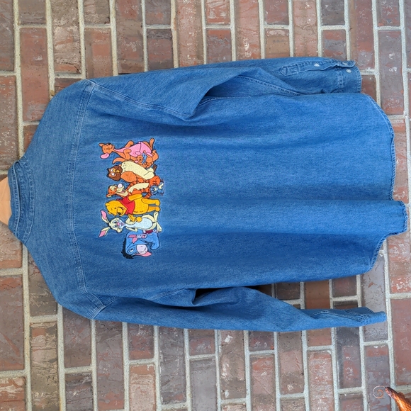 SOLD• DISNEY Winnie the Pooh Denim Shirt - Picture 1 of 9